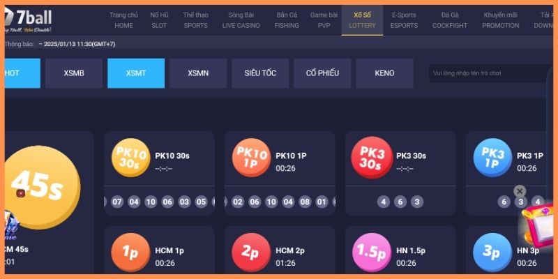 Xổ số Keno là gì? Cách chơi xổ số Keno tại 7BALL 3 Các bước chơi xổ số Keno tại nhà cái